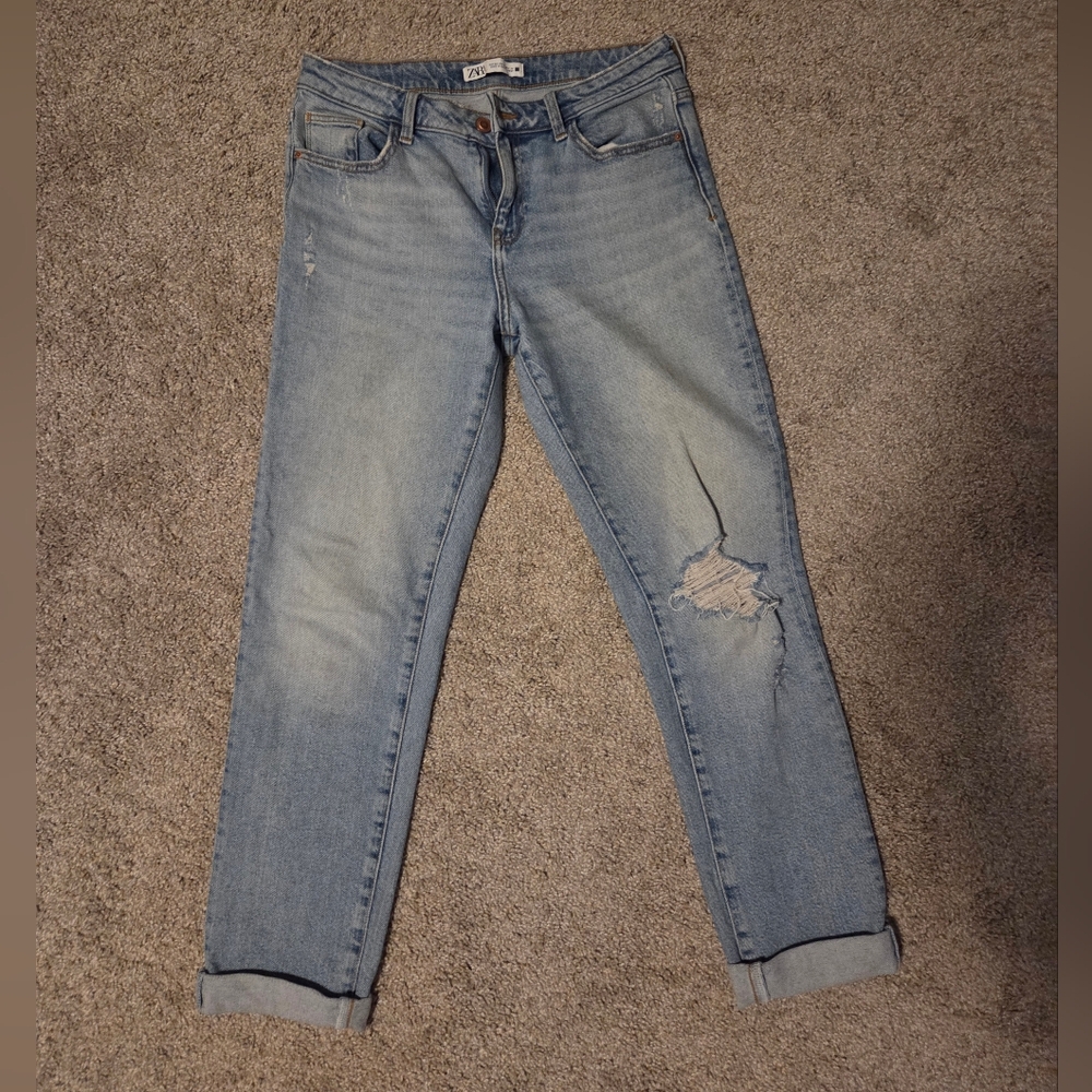 Zara Women's Light Blue Jeans